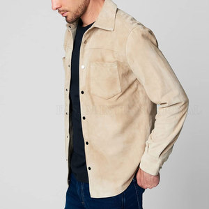 Ropa de color sólido, camisas de cuero para hombres, venta directa de fábrica, camisas de cuero para hombres para adultos - Product Image 2