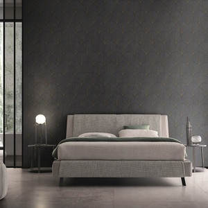 Rouleaux de papier peint de fond avec losange géométrique de luxe moderne et léger Papier peint salon chambre à coucher Décoration intérieure 3D Revêtement mural - Product Image 1