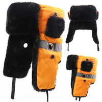 Nuovo Cappello Invernale Unisex Lei Feng con Display LED, Extra Spesso, Foderato in Pile, Antifreddo, Protezione per le Orecchie, in Tessuto Poliestere/Cotone
