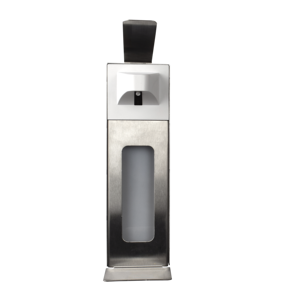 Distributeur manuel de savon liquide désinfectant pour les mains en acier inoxydable avec levier coloré, 500-1000 ml, couvercle de bouteille Euro, bac anti-goutte, pour usage hôtelier - Product Image 3
