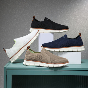 Taglia grande 39-48 Sneakers sportive Casual da <span class=keywords><strong>uomo</strong></span> Slip-On leggere kaki <span class=keywords><strong>blu</strong></span> nero bianco morbido EVA scarpe da passeggio primavera estate - Product Image 2