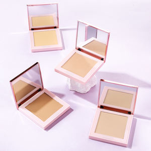 Private Label 6 Colors Setting Face Powder Custom logo Matte Pressed Compact Powder Waterproof Full Coverage Make up <b>Foundation</b> - Product Image 1