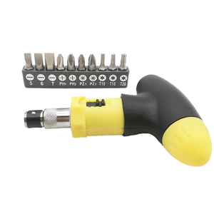 Mini 1/4 Inch Magnetic Ratcheting Titanium <b>Screwdriver</b> 10-in-1 <b>Set</b> Interchangeable <b>Bit</b> Plastic EDC Home Repair Tool DIY OEM Mini - Product Image 1