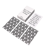Carte d'affirmation Positive personnalisée de haute qualité, jeu de cartes en feuille d'or Tarot Love Oracle avec guide et boîte