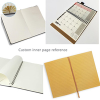Carpeta de 6 anillas, diario A5, línea rayada, páginas interiores, de notas de cuero marrón Bloc, carpeta de cuaderno de hojas sueltas