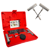 Promotion à durée limitée : Kit de réparation de crevaisons de pneus avec compresseur d'air et bouchons en caoutchouc (35 pièces)
