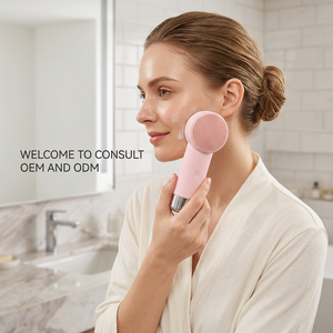 แปรงทำความสะอาดผิวหน้าแบบหมุนได้ KSKIN 2-in-1 ใช้แบตเตอรี่แบบแมนนวล และเครื่องขัดผิวหน้าซิลิโคนกันน้ำสำหรับทำความสะอาดล้ำลึก - Product Image 1