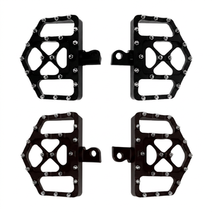 อุปกรณ์เสริมรถจักรยานยนต์ CNC SXF250 แป้นเหยียบอลูมิเนียมอัลลอยด์ แป้นเหยียบรถจักรยานยนต์ CNC แบบเรียบสำหรับเปลี่ยน - Product Image 5