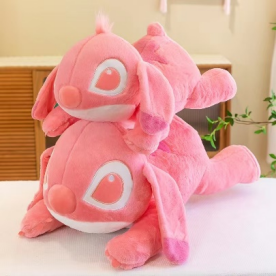 Penjualan terlaris grosir bantal lempar bulu lembut mainan mewah jahitan bunga sakura malaikat jahitan ungu merah muda biru lucu dengan isian PP - Product Image 4