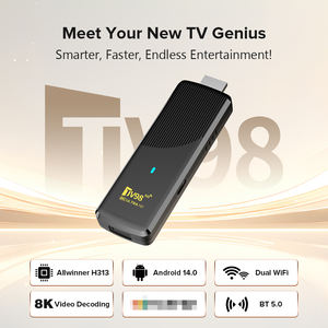 TV98 ATV X9 TV Stick <span class=keywords><strong>CPU</strong></span> <span class=keywords><strong>Allwinner</strong></span> <span class=keywords><strong>H313</strong></span> Android 14.0 2 Go 16 Go de mémoire de stockage, double prise en charge du Wi-Fi, télécommande vocale - Product Image 6