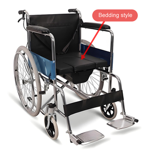 Fauteuil roulant manuel facile à manipuler, pliable, portable, avec siège de toilette, pour personnes âgées et handicapées - Product Image 4