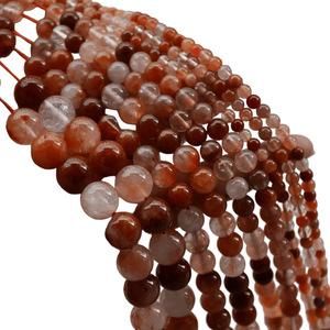 Natural Red Rabbit Hair <b>Crystal</b> Round <b>Beads</b> For Bracelet Making 6mm Loose <b>Beads</b> Jinhua Origin Spring 2024 - Product Image 5