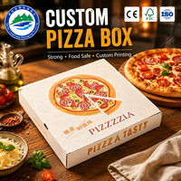 Boîte à pizza personnalisée 10 12 16 pouces, boîte à pizza pliante en carton ondulé blanc sur mesure, boîtes à pizza à emporter