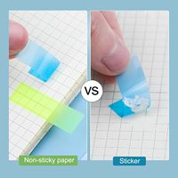 Autocollant Fluorescent Transparent Index Onglets Boîte Sticky Page Marqueurs Planificateur Notes Livre Petit Pop Post Onglets Drapeaux Autocollants