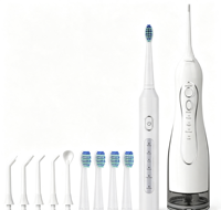 Set Aksesoris Lengkap T5+F5 Sikat Gigi Sonic + Nozel Water Flosser IPX7 Perlengkapan Perjalanan OEM Gift Kit