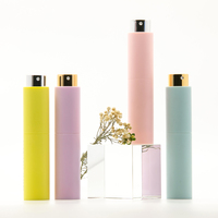Flacon de parfum vide noir de 20 ml avec atomiseur en plastique de 8 ml, 10 ml