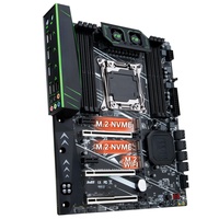 Carte mère X99-F8 compatible avec les processeurs Socket V3/V4 2011-3, 256 Go 8*DDR4, PCIe 3.0, 4*SATA 3.0&USB3, NVME M.2 WiFi X99