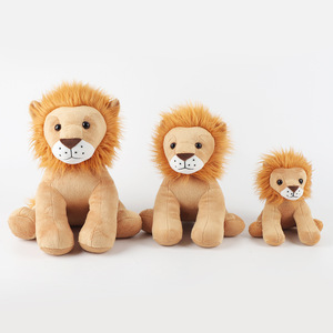 Poupée lion remplie de coton PP la plus vendue de haute qualité, jouet de lion d'animal de forêt, grand oreiller de jet de lion, cadeau pour des amis - Product Image 2