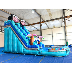 Tobogán Acuático Inflable con Diseño de Gafas de Sol para <span class=keywords><strong>la</strong></span> <span class=keywords><strong>Playa</strong></span>, Toboganes de Agua para Jugar <span class=keywords><strong>en</strong></span> <span class=keywords><strong>la</strong></span> <span class=keywords><strong>Playa</strong></span> con Piscina para el Patio Trasero - Product Image 4