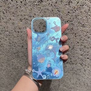 Funda para Teléfono con Diseño de Delfín y Burbujas Azules, Compatible con iPhone X, Xr, Xs, 11, 12, 13, 14, 15, 16, 17 Pro Max - Product Image 3