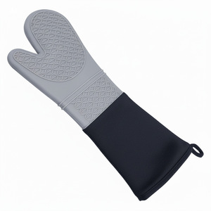 Gants de four en silicone isolants thermiques, anti-brûlure, épaissis, résistants à l'huile et aux hautes températures pour la cuisson et la cuisine - Product Image 3