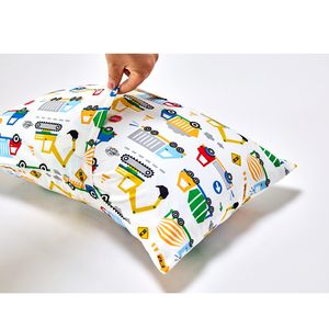 Taies d'<span class=keywords><strong>oreiller</strong></span> en coton pour bébés et enfants, motifs véhicules de chantier (camions), pour garçons, literie - Product Image 6