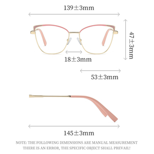 Kính mắt thời trang nữ cao cấp 2025, gọng kim loại, kiểu dáng sang trọng, chống ánh sáng xanh - Product Image 5