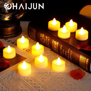 Cross-border LED colorful electronic mini tea candle lamp, festive atmosphere <b>battery</b>, home plastic decoration party - Product Image 2