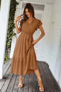 Samden Vente directe d'usine <span class=keywords><strong>Robe</strong></span> <span class=keywords><strong>de</strong></span> Noël <span class=keywords><strong>de</strong></span> mariage décontractée ajustée pour femmes et filles à prix réduit - Product Image 4