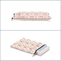 Housse de protection pour livres en néoprène imperméable moderne et simple à sublimation personnalisée avec fermeture à glissière antivol pour les amateurs de livres