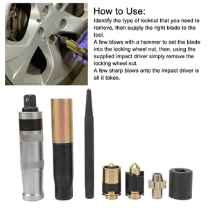 Podofo <strong>Wheel</strong> Lock <strong>Removal</strong> <strong>Kit</strong> <strong>Locking</strong> <strong>Wheel</strong> <strong>Nut</strong> Key Replacement Remover <strong>Kit</strong> Compatible with Virtually Most <strong>Wheel</strong> <strong>Nut</strong> Wholesale - Product Image 3