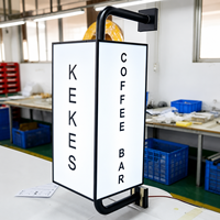 Boîtes lumineuses LED personnalisables, enseignes de magasin 3D, boîtes lumineuses en acrylique pour la publicité et la décoration en extérieur