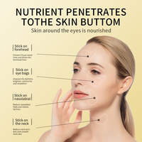 Private Label Natuurlijke Oragnic Masker Anti Aging Verwijder Donkere Kringen Collageen Hydrogl 24K Gold/Avocado Oogmasker patch