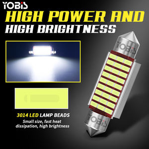 YOBIS Festoon C5W Led <span class=keywords><strong>Ampoule</strong></span> 6000K Lumière Blanche Super Lumineux Canbus Pour DE3175 DE3021 3022 Intérieur Dôme <span class=keywords><strong>Plaque</strong></span> D'<span class=keywords><strong>immatriculation</strong></span> Porte Lumières - Product Image 2