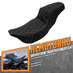 Asientos para Motocicleta, Asiento Doble Delantero y Trasero para <span class=keywords><strong>Harley</strong></span> Touring CVO Road King <span class=keywords><strong>Electra</strong></span> Street <span class=keywords><strong>Glide</strong></span> FLTRX 08-23 - Product Image 1