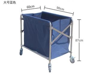 Chariot se pliant commercial de grande taille de chariot à linge de nettoyage d'hôtel - Product Image 5