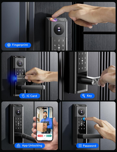 Cerradura Inteligente para Puerta con Cámara, Diseño NUEVO, Cerradura de Seguridad con Huella Digital, Contraseña, Llave RFID, Control Remoto, WiFi, Tuya - Product Image 3