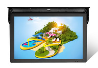 Pantalla LCD de 24 Pulgadas para Publicidad Digital en Trenes y Autobuses, Reproducción de Películas, GPS, 4G, Android TV, con Montaje en el Techo Trasero, OEM, ODM