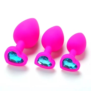 Giocattoli Erotici Femminili <span class=keywords><strong>Plug</strong></span> Anale in Silicone Stile Giapponese con Inserto Gioiello Prodotto di Alta Qualità - Product Image 5