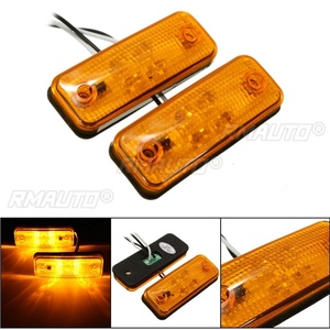 2/4/6 Piezas, 4 Luces LED Ámbar, Marcador Lateral, Intermitentes, Lámpara para Autobús, Camión, Remolque, Caravana, 12~24V E8 - Product Image 2