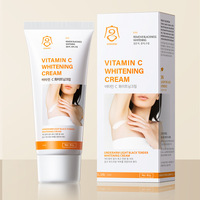 Crème Blanchissante pour Aisselles Noires à la Vitamine C, Traitement Coréen 60g, Pommade Rafraîchissante pour les Aisselles
