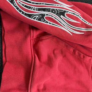 Streetwear Y2K d'hiver, OEM, en molleton bouclette, zippé, vintage, coton de haute qualité, épais, broderie, délavé à l'acide, coupe oversize, écologique - Product Image 2