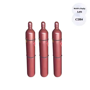 Cylindre de pureté 99.95% 40l emballant du gaz d'éthylène C2h4