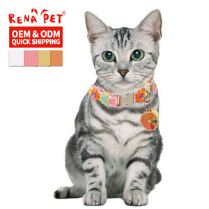 Collier pour chat en dentelle réglable en gros, motif floral - Product Image 4