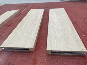 Trắng travertine tổ ong hiển thị gạch - Product Image 3