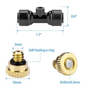 Tête d'arrosage en laiton série Micro-Spray, prise à connexion rapide de 1/2 pouces pour l'irrigation extérieure des jardins, économie d'eau - Product Image 5