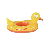 Flotteur de piscine gonflable jaune en forme de canard avec siège de sécurité pour enfants, fabriqué dans le Guangdong