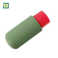 OEM/ODM Rouge Vert Noël Couleur PET Lotion Shampooing Conditionneur Couvercle à loquet Bouteille en plastique Texture mate Impression sur soie