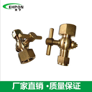 Compression Fitting Pressure <b>Gauge</b> Valve Two Way Type For Air Manual Operation Lead Lined Vacuum Atmosphere - Product Image 2