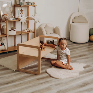 Table sensorielle, mobilier Montessori, chaise en bois pour enfants, salle d'activités - Product Image 3